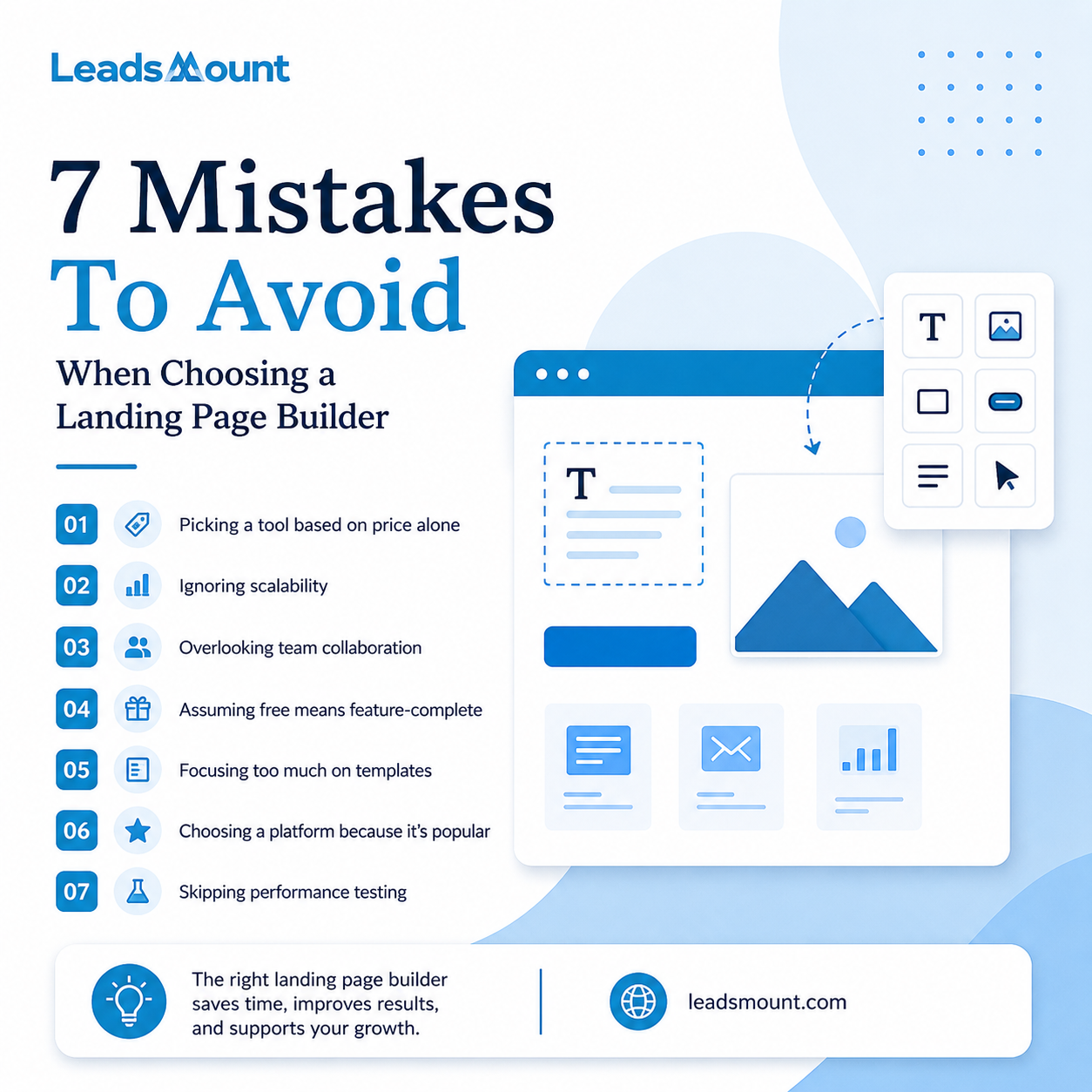 7 Mistakes to Avoid When Choosing a Landing Page Builder 